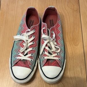 Converse Missoni Collab Chevron Pattern Sneakers.  Women’s size 8